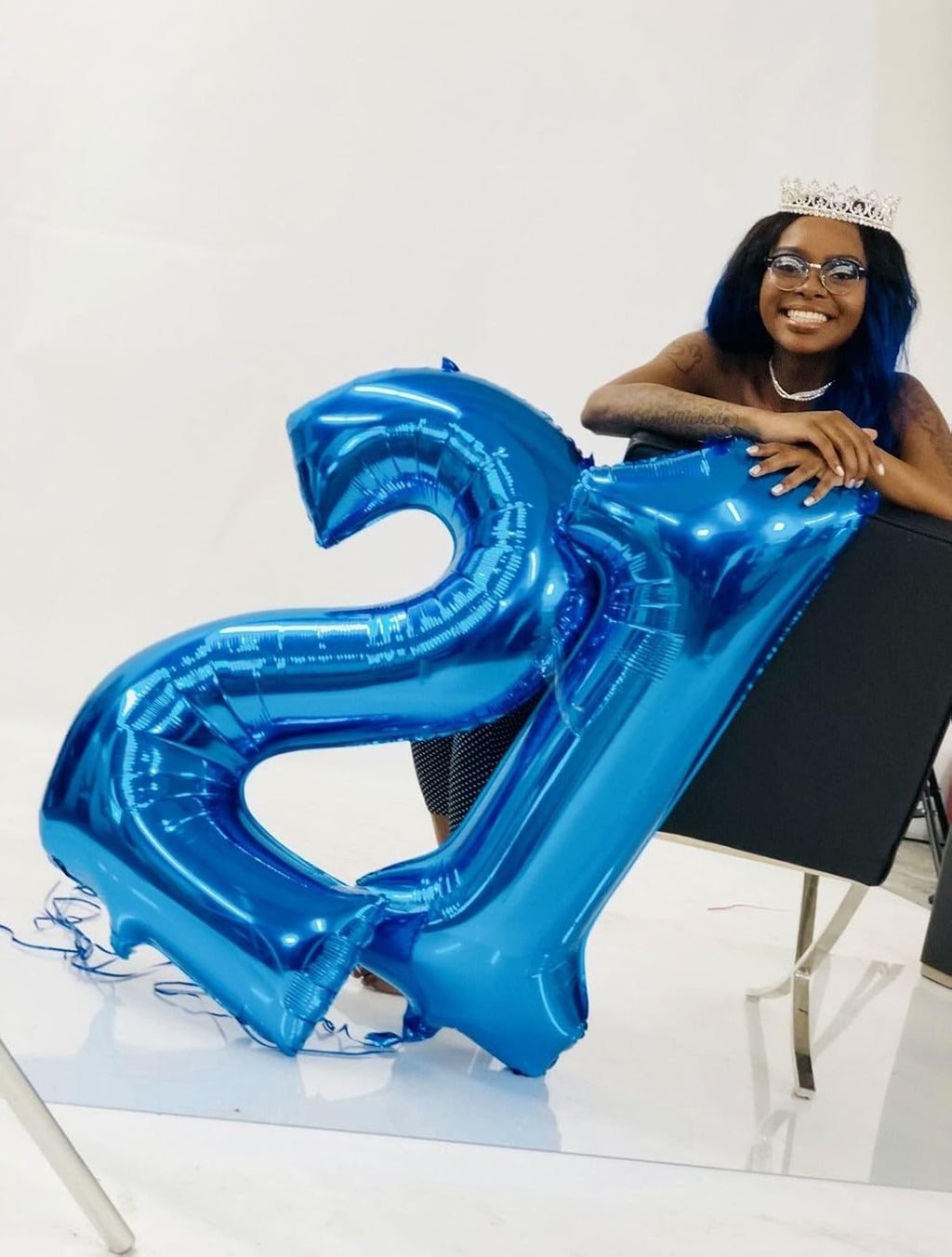 Skiennix Dark Blue Number 27 Balloon - Large Happy Birthday Decoration for Men & Women