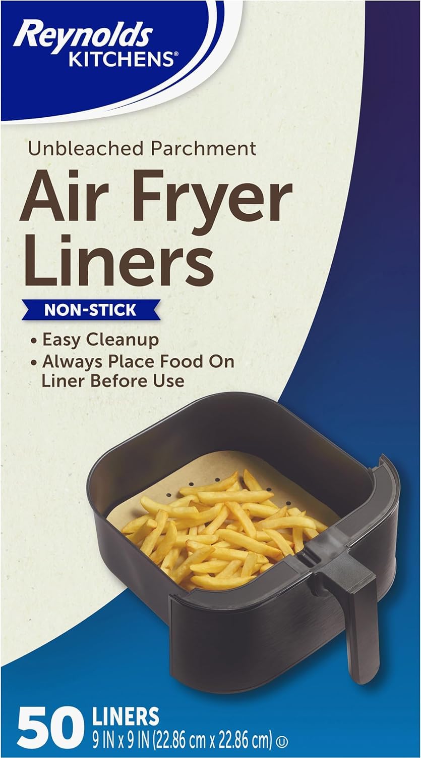 Reynolds Kitchens Air Fryer Liners, 50 Count (Pack of 2)