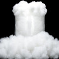 QZYL Artificial Snow Fluff - 18 Oz Vacuum Packaged Craft Cotton for Christmas Decor | White Winter Decoration
