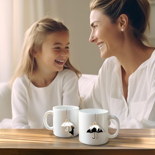2Pack Tea Infuser with Cute Cat Charm,Premium Stainless Steel Loose Leaf Tea Strainer Tea Steeper Tea Ball Tea Infusers for Loose Tea