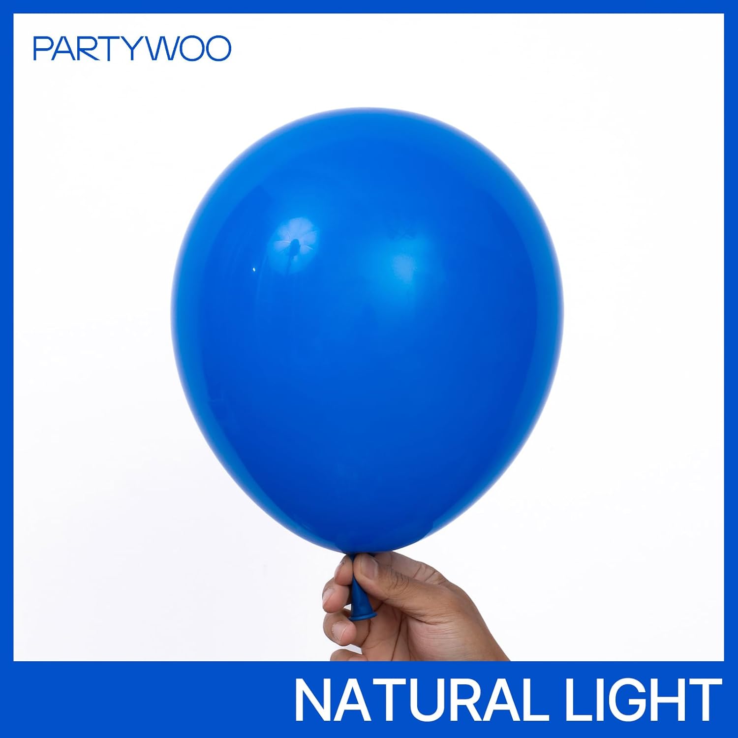 PartyWoo Royal Blue Balloons - 100 Pcs Assorted Sizes for Stunning Balloon Garlands & Arches