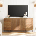 61" Modern TV Stand with Storage - Reeded Entertainment Center