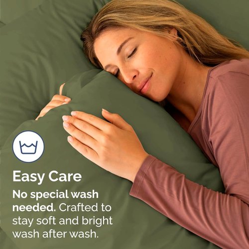 King Standard Pillow Cases by King - Soft Hotel Quality Covers | Comfy Bedding in Sage Green - Set of 4