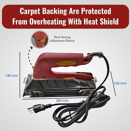 Zimpty ZY305 10in. 800 Watt Carpet Seaming Iron