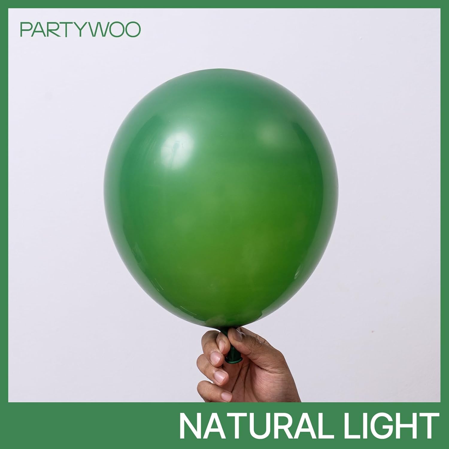 PartyWoo Dark Green Balloons - 50pcs 12 Inch Emerald Forest Green for Wedding & Birthday Decor