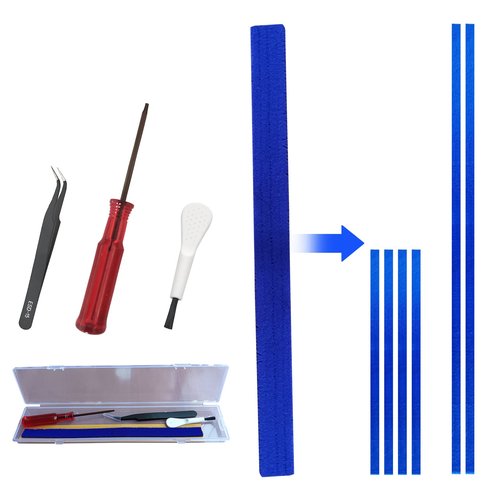 tuvisin Soft Plush Strip Replacement Compatible with V6 V7 V8 V10 V11 Soft Roller Cleaner Head, Bottom Strip/Felt Strip Replacement Parts