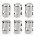 I-MART Pack of 6 Stainless Steel Champagne Stoppers, Prosecco, Sparkling Wine Bottle Stopper, Cork