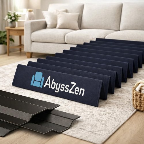 AbyssZen Heavy-Duty Iron Couch Cushion Support [23” x 68”] – Ultra-Thin Metal Base for Sagging Sofas, Stronger & Longer-Lasting Than Wood, Fits 2–3 Seater Couches