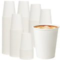 VPACKDUO 1000 Pack 8 oz Paper Cups, Disposable Coffee Cups, White Hot/Cold Beverage Drinking Cups for Water, Coffee, or Juice, Perfect for office, Party, Home