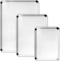 Ohtomber Stainless Steel Baking Sheet Pan Set - Heavy Duty 3 Pack Cookie Sheets | 9/12/16 Inch Oven Trays