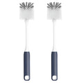 ROSEOK Long Handle Water Bottle Brush,Flexible Bottle Brush for Cleaning Milkshake Cup,Sports Bottle,Navy Blue,2 Pack