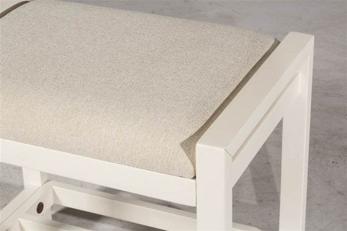 Hillsdale Furniture Amelia, White Vanity Stool