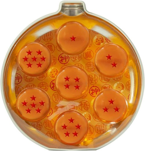 ABYSTYLE Dragon Ball Z Collectible Dragon Radar Tin - Includes 7 Acrylic Resin Crystal Ball Replicas, 2" Each