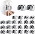 JAMEND Heavy-Duty Broom and Mop Holder - 24 PCS Wall-Mounted Organizer Rack | Stainless Steel Finish