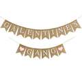 Galentine's Day Decorations Banner Burlap, Pink Heart Galentine Gang Hanging Banner Girl Ladies Party Supplies Photo Props Galentines Theme Decor