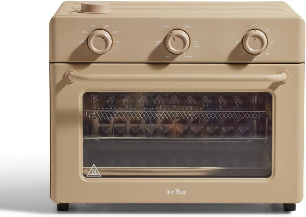 Our Place Large Wonder Oven - 6-in-1 Stainless Steel Air Fryer Toaster Oven Combo | 32 QT Capacity, Includes Basket, Rack & Tray