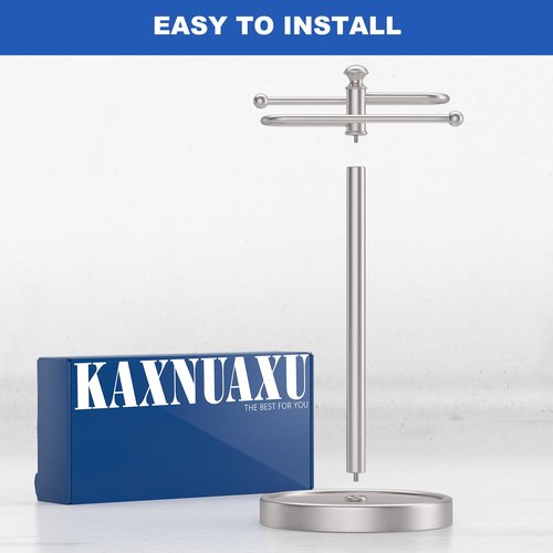 Hand Towel Holder, 304 Stainless Steel Heavy Duty S Shape Hand Towel Stand Free Standing Towel Bar for Bathroom Kitchen Countertop