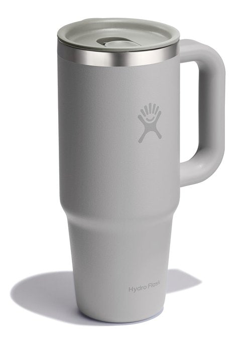 Hydro Flask Coffee Travel Tumbler Mug – Insulated Stainless Steel, Leak Resistant Hot & Iced Coffee Cup 24 Oz Birch Gray