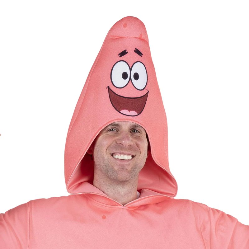 Patrick Star Men's Halloween Costume Jumpsuit - Pink One Size