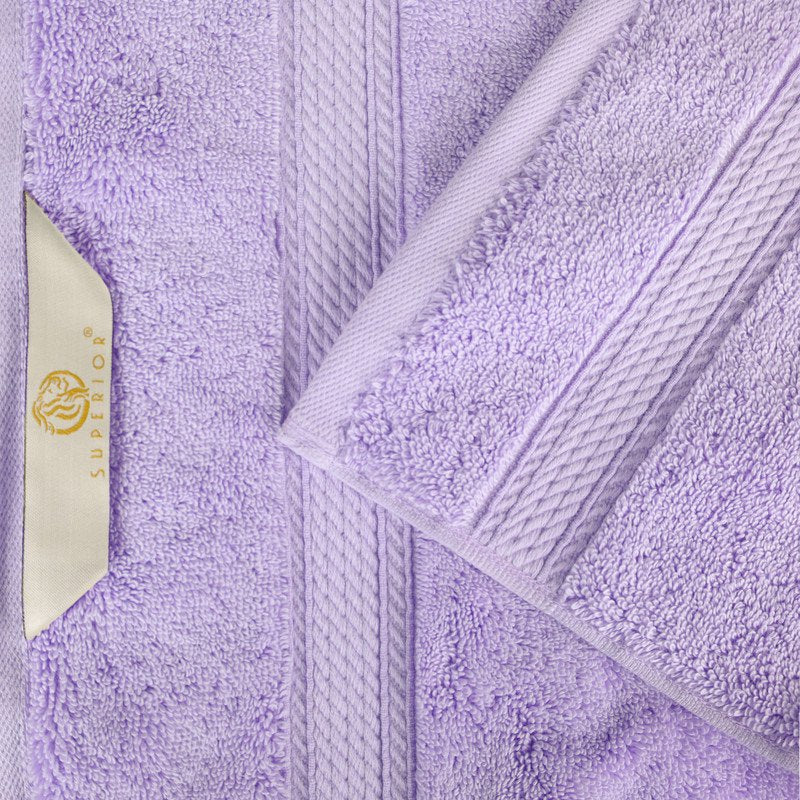 Egyptian Cotton Face Towel Set - Ultra Soft 800 GSM, Absorbent, Elegant Border
