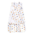 HALO Sleepsack Swaddle - 100% Cotton Wearable Blanket, 3-Way Adjustable, Jungle Print, Small (3-6 Months)