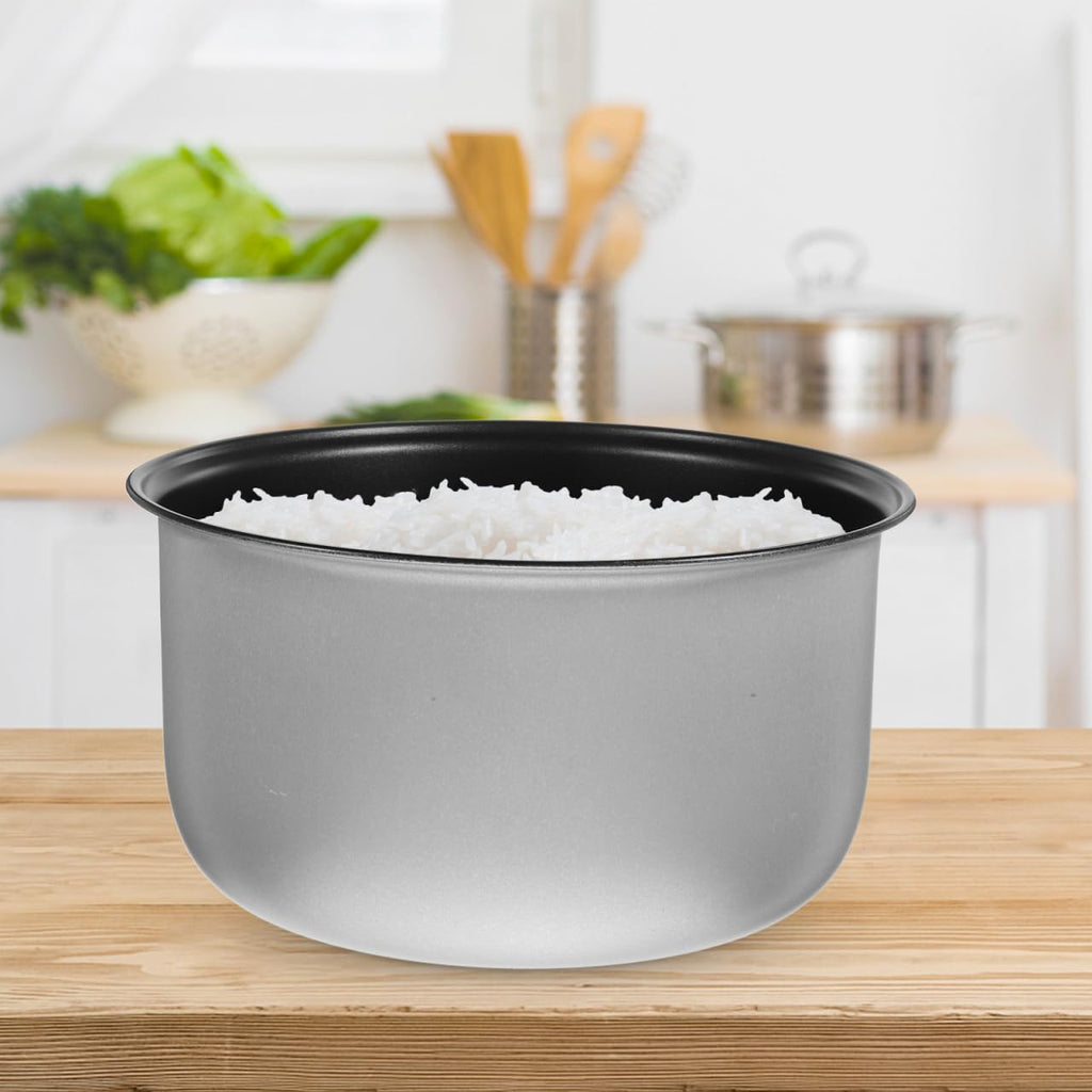 Housoutil Rice Cooker Inner Pot Replacement Non-Stick Electric Cooker Pot 8.26X8.26X4.52In Cooking for Soup and Rice Kitchen Accessories