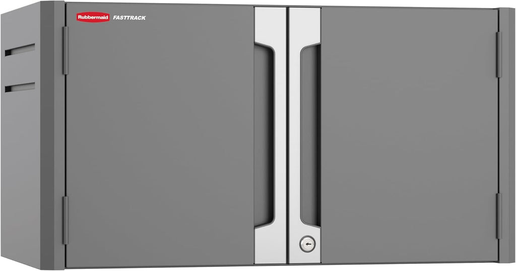 Rubbermaid FastTrack 2-Door Cabinet - Durable Garage Storage Solution for Organized Spaces