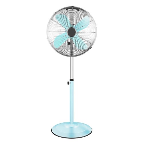 Simple Deluxe 16 Inch High Velocity Stand Fan, Adjustable Heights, 75°Oscillating, Quality Made Fan with 3 Settings Speeds, Heavy Duty Metal for Industrial, Commercial, Residential, Color: Green