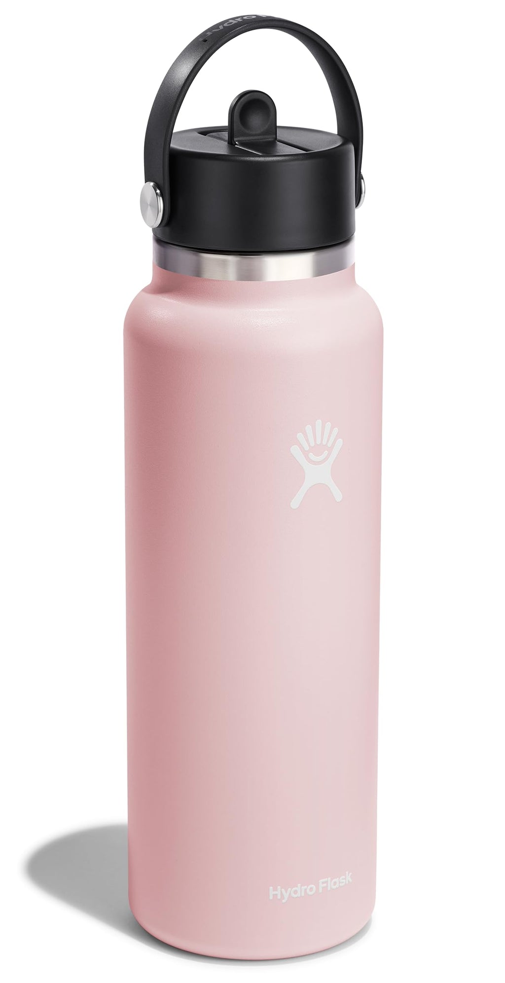 Hydro Flask Water Bottle - Insulated Stainless Steel - Wide Flex Straw Lid, Non Spill, Leakproof, and Refillable in 40 Oz Trillium