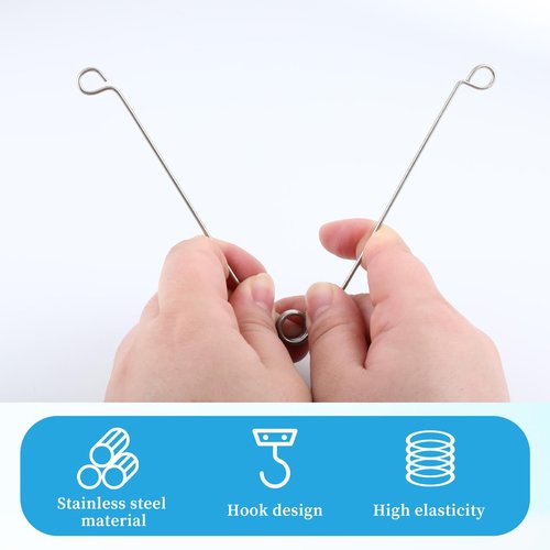 10 PCS Recessed Lighting Spring Clips Recessed Lighting Trims, Stainless Steel Torsion Spring Clip Metal Recesseding Light Clips Lamp Retaining Light Covers Trims for Recesseding Lightings Accessories