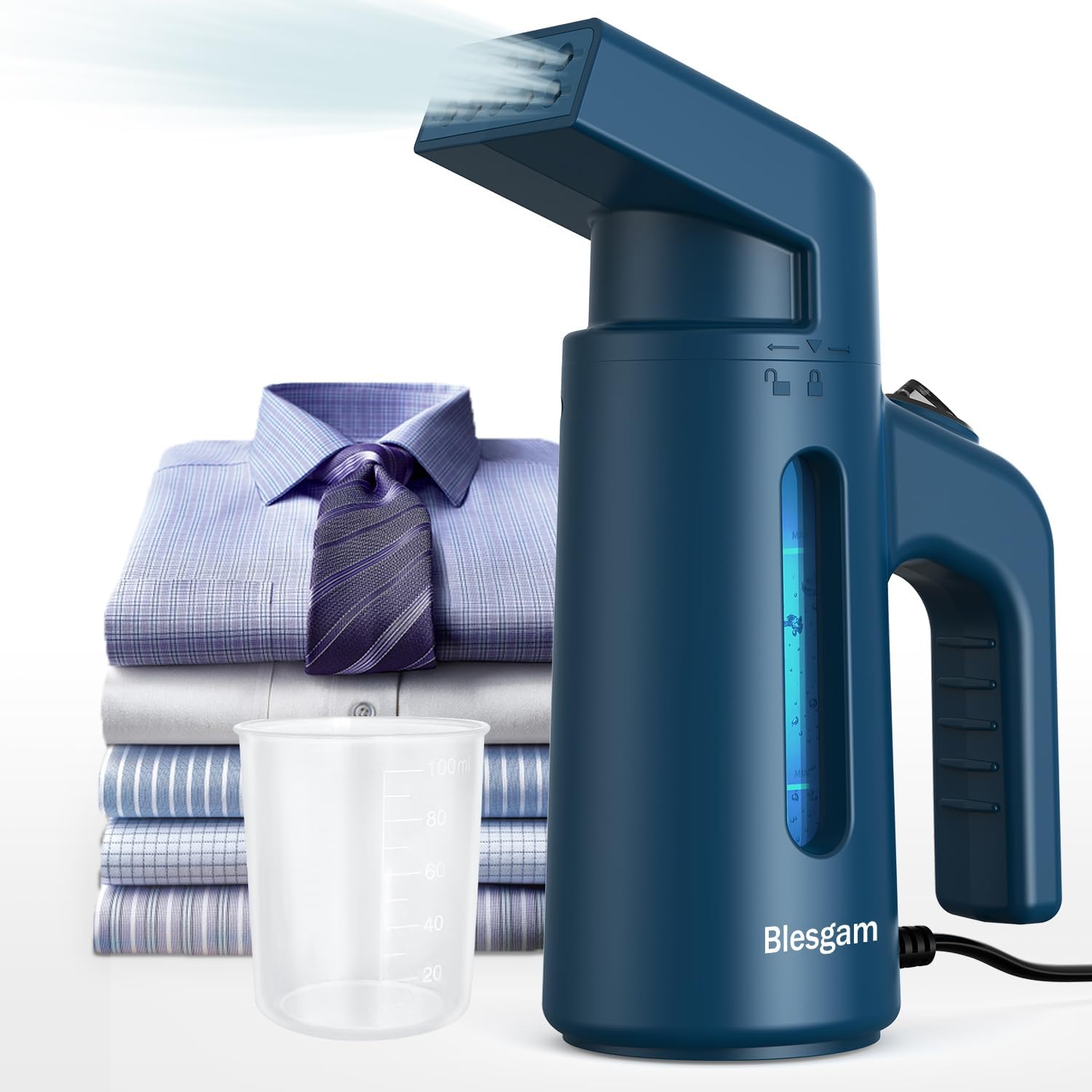 Skiennix Clothes Steamer - 700W Fast Heating with 180ML Water Tank | Ideal for Home & Office