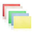 Thirteen Chefs 20 x 15 Inch Color Coded Cutting Boards - Set of 6 White, Red, Green, Blue, Yellow, Brown - 1/2" Thick HDPP Plastic for Food Service