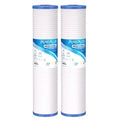 PUREPLUS 5 Micron 20" x 4.5" Whole House Sediment Home Water Filter, Grooved Sediment Cartridge, Replacement for Aqua-Pure AP810-2, Pentair Pentek DGD-5005-20, Home Master CFDGD2501-20BB, 2Pack