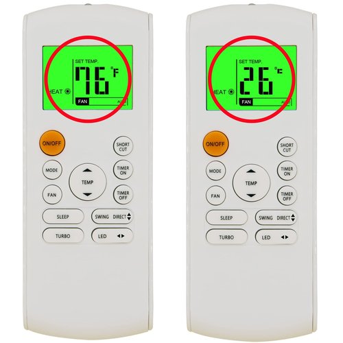 Replacement Remote Control for Midea MRCOOL FRIMEC Klimaire AC Air Conditioner RG57B1/BGE RG57B2/BGE RG57B/BGE RG57/BGE RG57A/BGE RG57A6/BGEF RG57A7/BGEF RG57A6/BGEFU1 RG57E1/BGEU1 (with Holder)
