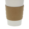 Primeware AmerCareRoyal Kraft Hot Cup Coffee Sleeves, Case of 1000-80% Recycled Fiber, Caution Hot Warning, Disposable & Protective, Fits Standard Cups