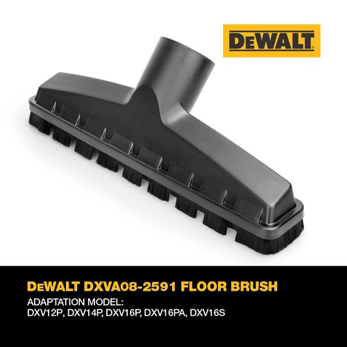 DEWALT DXVA08-2591 Floor Brush 2-1/2" Hose Compatible with DXV12P DXV14P DXV16P DXV16PA DXV16S
