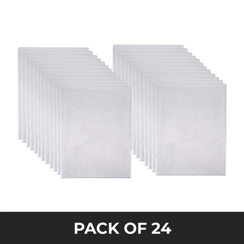 Risch Double-Sided All Clear Vinyl Menu Cover | Two-Sided 2 View Plastic Menu Holder | Slip in Top-Loading Cover | Wipeable, Reusable | 8.5” x 11” | 12-Gauge | Pack of 24
