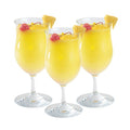 Restaurantware-Bev Tek 13 Ounce Pina Colada Glasses, 6 Heavy-Duty Poco Grande Glasses - Dishwashable, Shatterproof, Clear Polycarbonate Beverage Glasses, For All Kinds Of Beverages