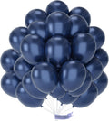 PartyWoo Metallic Navy Blue Balloons - 50pcs 12 Inch Chrome Blue for Graduation & Celebrations