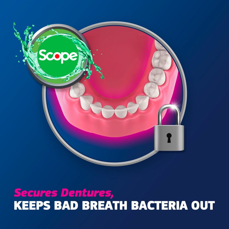 Denture Adhesive Cream with Precision Tip, 2 oz Tubes - 3 Pack