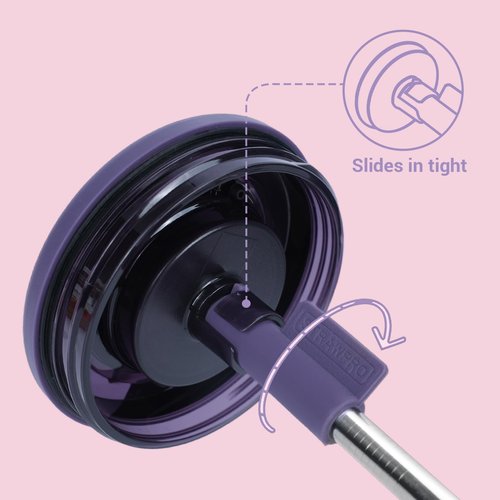 Jetstop Straw Kit Compatible with Brumate Era 30 oz - 2 Stainless Steel Straws with Silicone Straw Connectors, Sealing Rings & Cleaning Brushes - Reusable Accessories for Brümate Tumbler