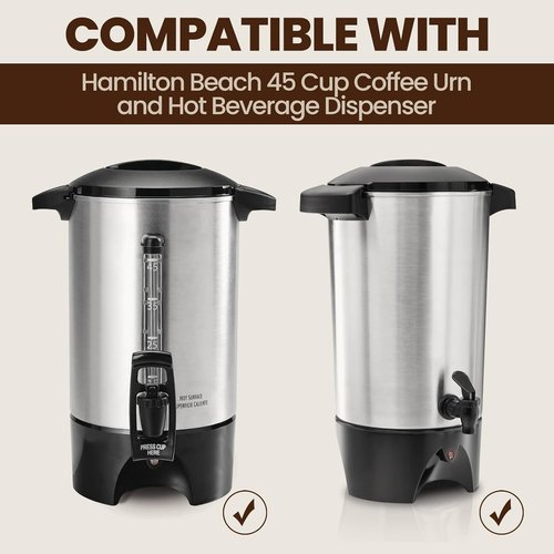 300pcs Coffee Filters Compatible with Hamilton Beach Coffee Urn, Unbleached Paper Filters for 45cup Hot Drink Dispenser