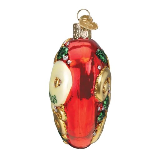 Old World Christmas 2025 First Christmas Heart Glass Blown Ornament for Christmas Tree, Handcrafted Holiday Decoration, First Christmas Collection