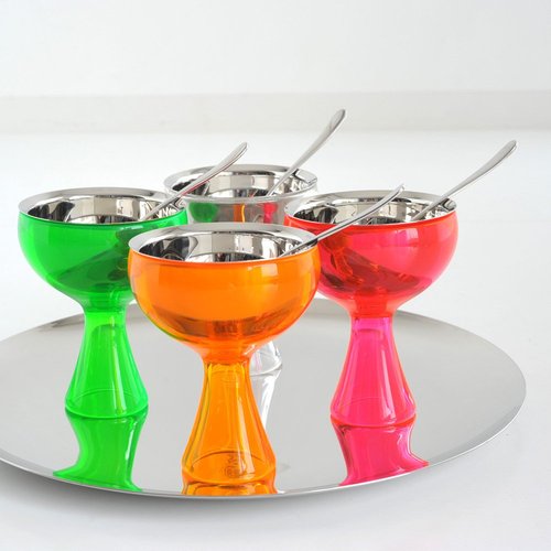 A di Alessi Big Love Bowl and Spoon, Orange