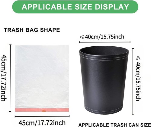 Magesh 2 Gallon Drawstring Trash Bags - Strong White Mini Garbage Bags, 60 Count for Kitchen & Bathroom