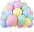Voircoloria 110pcs Pastel Balloons - 12-Inch Macaron Latex Party Balloons for Celebrations & Events