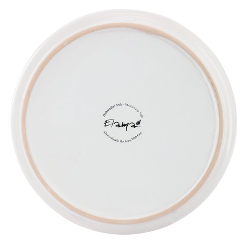 Elama Luxmatte Modern and Contemporary Stoneware Dinnerware Set in Matte, Service for 4 (16, White)