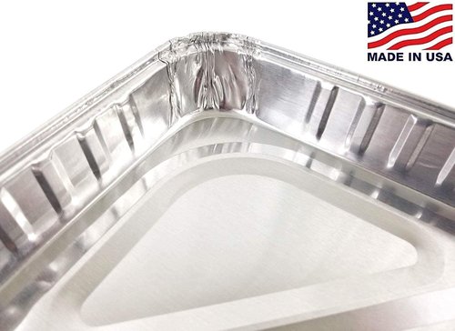 Handi-Foil Half Size Sheet Cake Pan - Disposable Aluminum Foil Baking Trays | Pack of 10