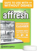 Affresh Dishwasher Cleaner - Eliminates Odors & Bacteria | 6 Tablets for 6-Month Supply