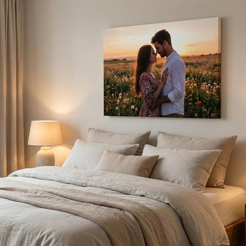 IUI Custom Canvas Prints - Personalized Framed Wall Art for Home Decor | Perfect Gift for Family & Pets (24"L × 32"W)
